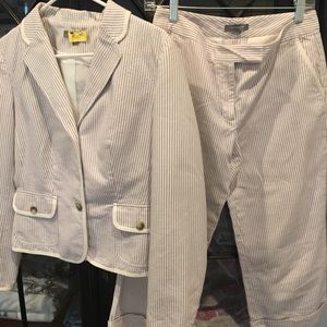 Ann Taylor SeerSucker suit.